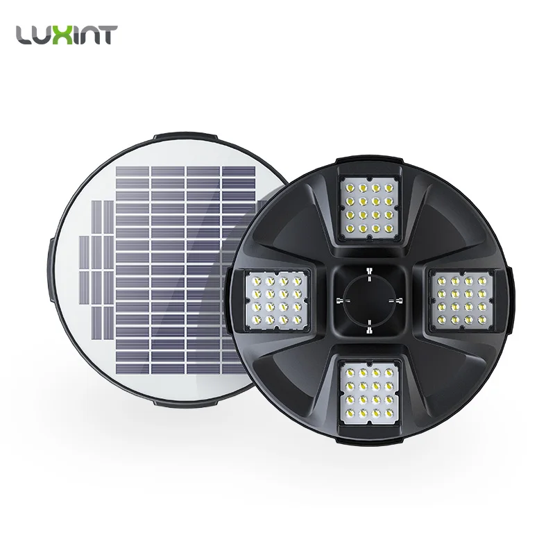 Новый уличный фонарь Luxint на 360 градусов светодиодный солнечной батарее садовый
