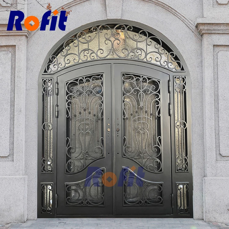 Factory direct wrought-iron front entrance Secure modern exterior main entrance