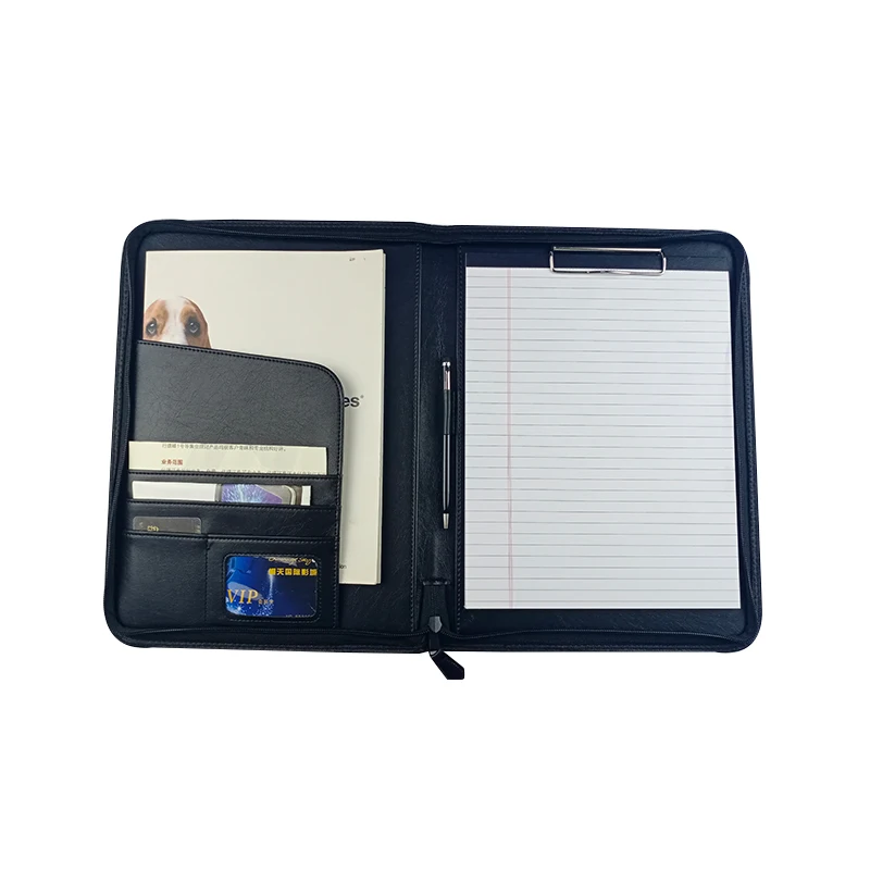 Custom Stylish Padfolio Portfolio Binders File Folder leather expandable portfolio leather folder