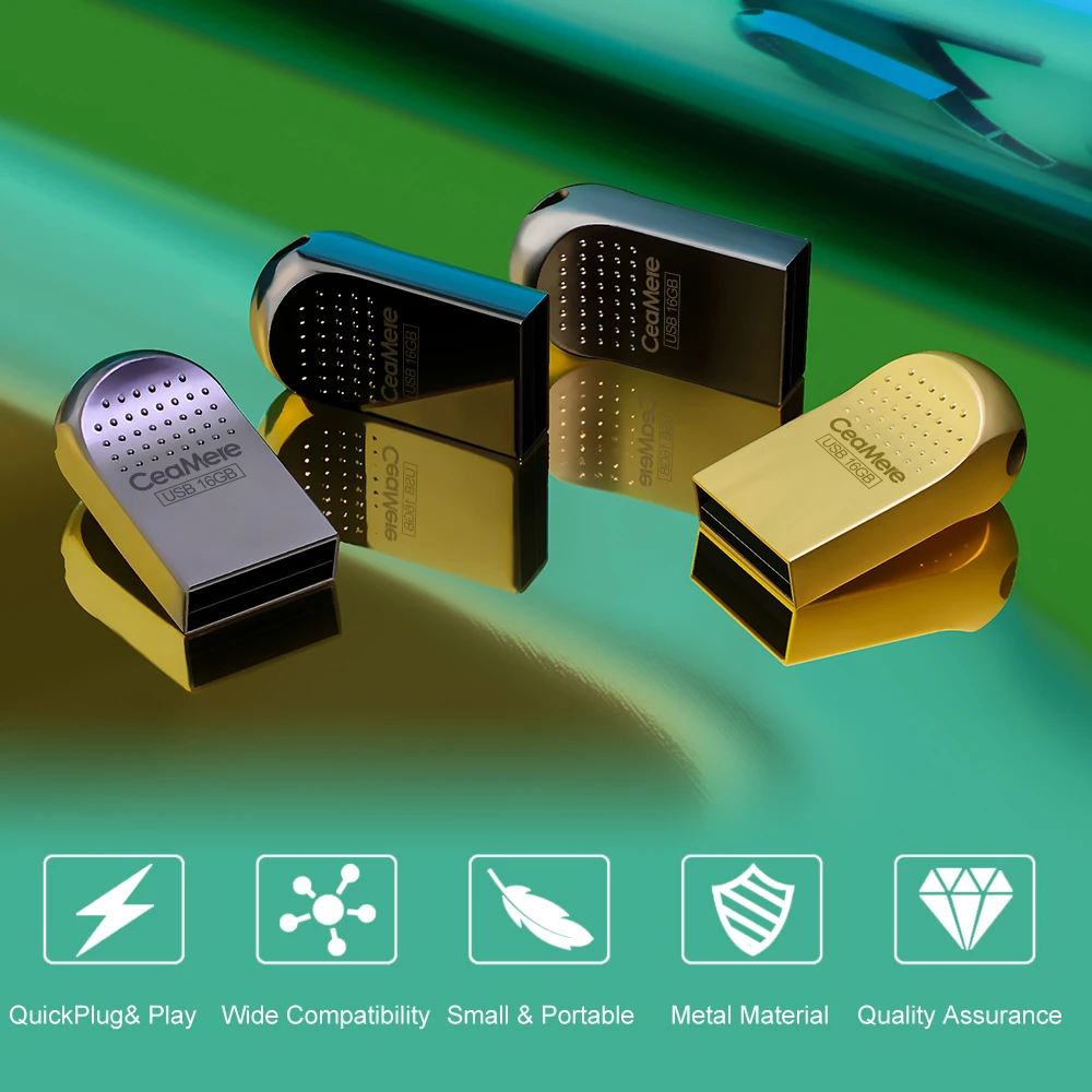 Ceamere бренд OEM логотип USB2.0 3.0 Флешка 2 ГБ 4 8 Автомобильный Динамик Pendrive 16 32 64 Гб компьютер U диск