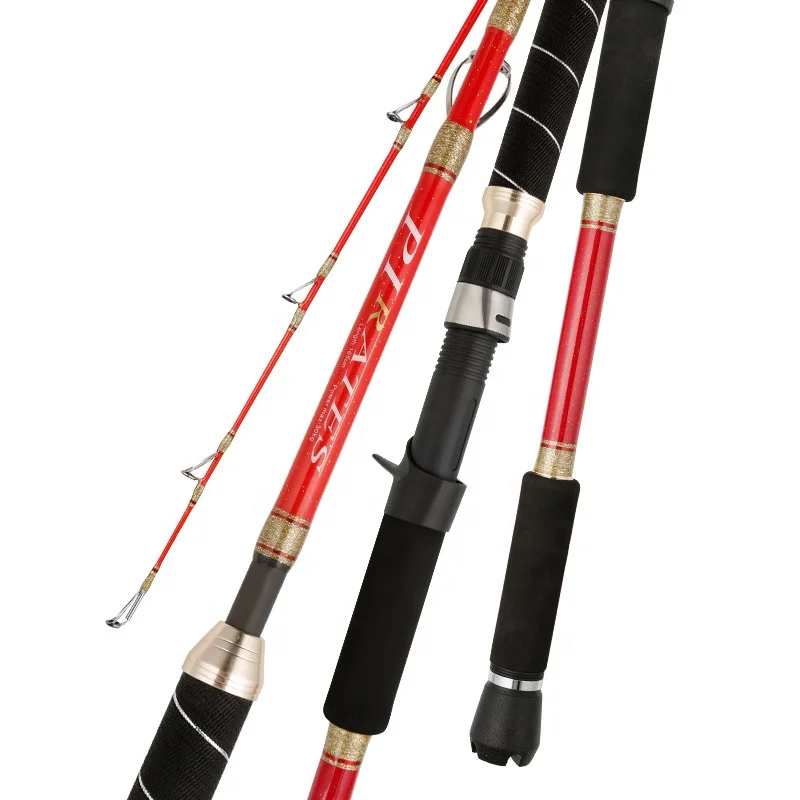 RISING High Quality 1.65m 1.8m 1.95m 2.1m Fiberglass MH Fast Offshore H Power Cana De Pescar Boat Sea Heavy Jigging Rods