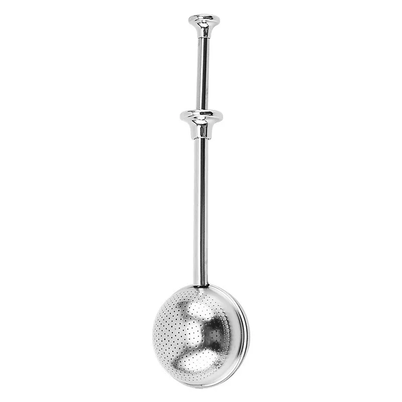 304 stainless steel telescopic tea making device semi-automatic press filter screen tea brewing artifact