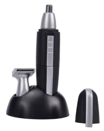 Оптовая продажа, мужской мини-триммер для бороды, носа, ушей, волос на батарейках