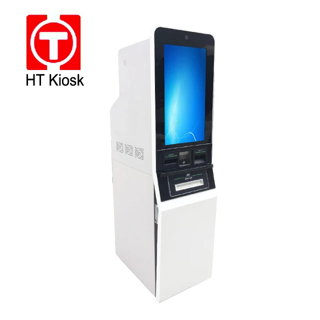 17 inch touch screen 16 keys pin pad Pos RFID card reader stainless steel cabinet indoor customized kiosk self service terminal