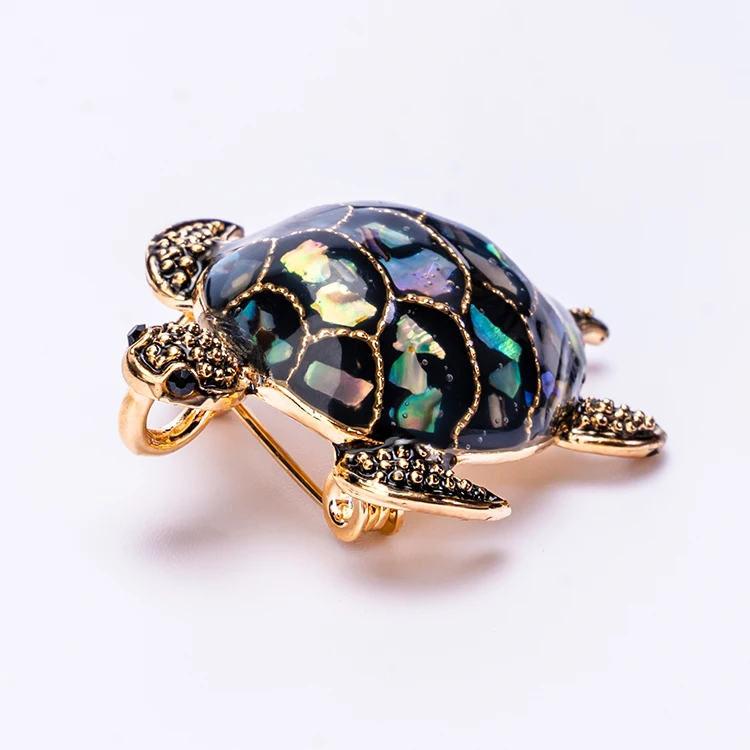 Gift Rhinestone crystal clip broche femme para ramo ladies women invitation buckle Pins 3D custom Animal Sea turtle Brooch