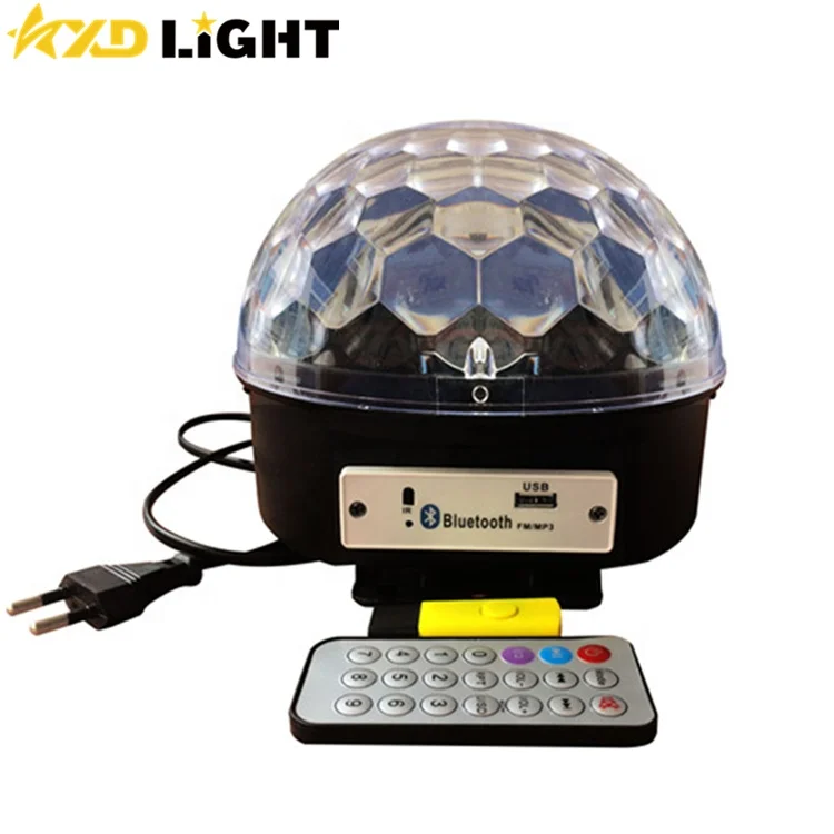 Hot Sale Wholesale LED Disco Ball Light Mobile Control Crystal Magic Music Rotating Ball Light for Christmas Party