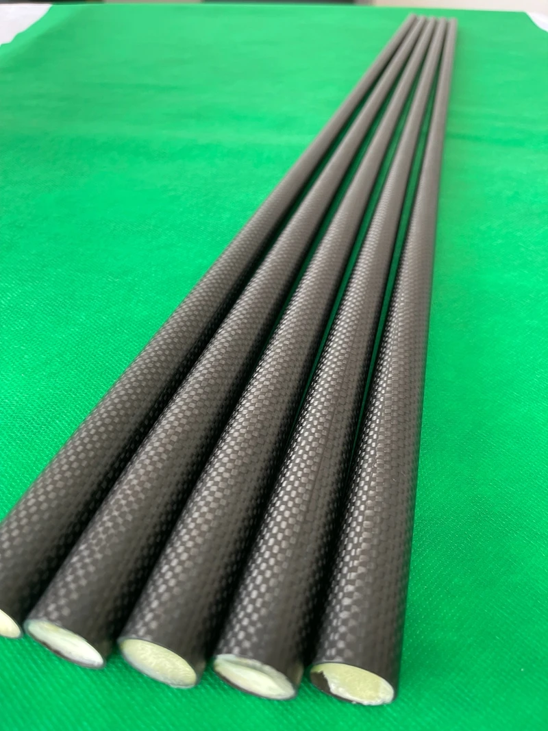 Бильярдные сигналы, заполненный пеной, высокомодульный карбоновый стержень для бильярдного кия из углеродного волокна 3K, простой матовый карбоновый стержень для портативной трубки, стержень для бильярдного кия