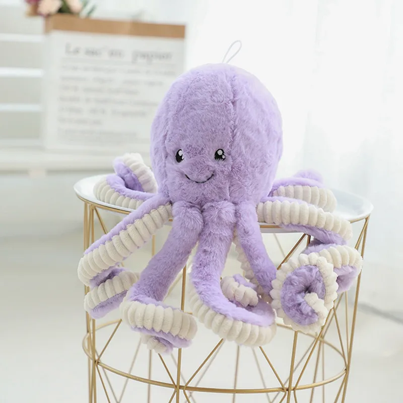 Wholesale Plush Toy Realistic Soft Stuffed Marine Animals Toy Octopus Squid