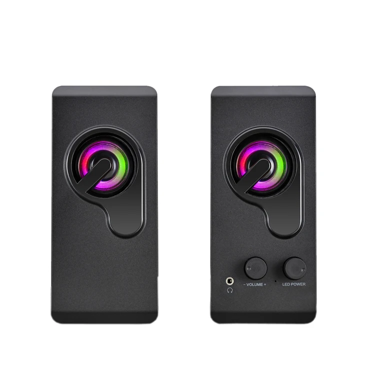 Новый Частный ПК Аксессуары светодио дный ное освещение портативный компьютер ноутбук 2,0 USB динамик