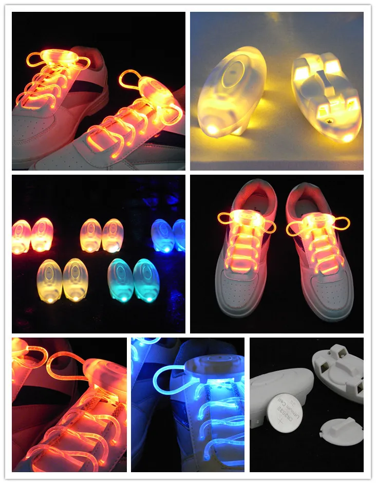 2024 LED Fashion Luminous Shoelaces Fluorescent Creative Gifts Dance Concerts Flash Jewelry Wholesale