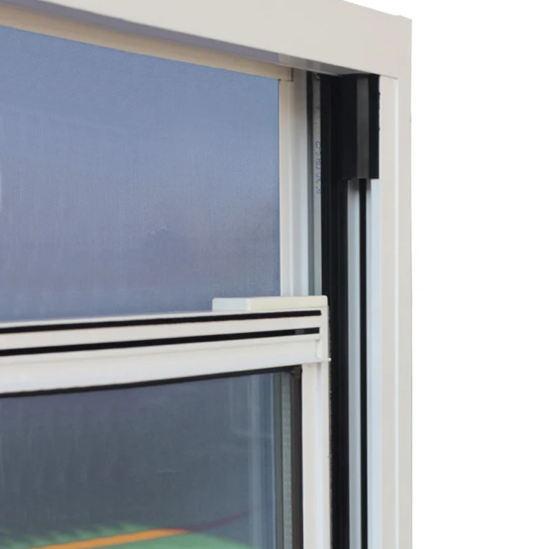 aluminium double hung windows frosted glass bathroom vertical sliding window