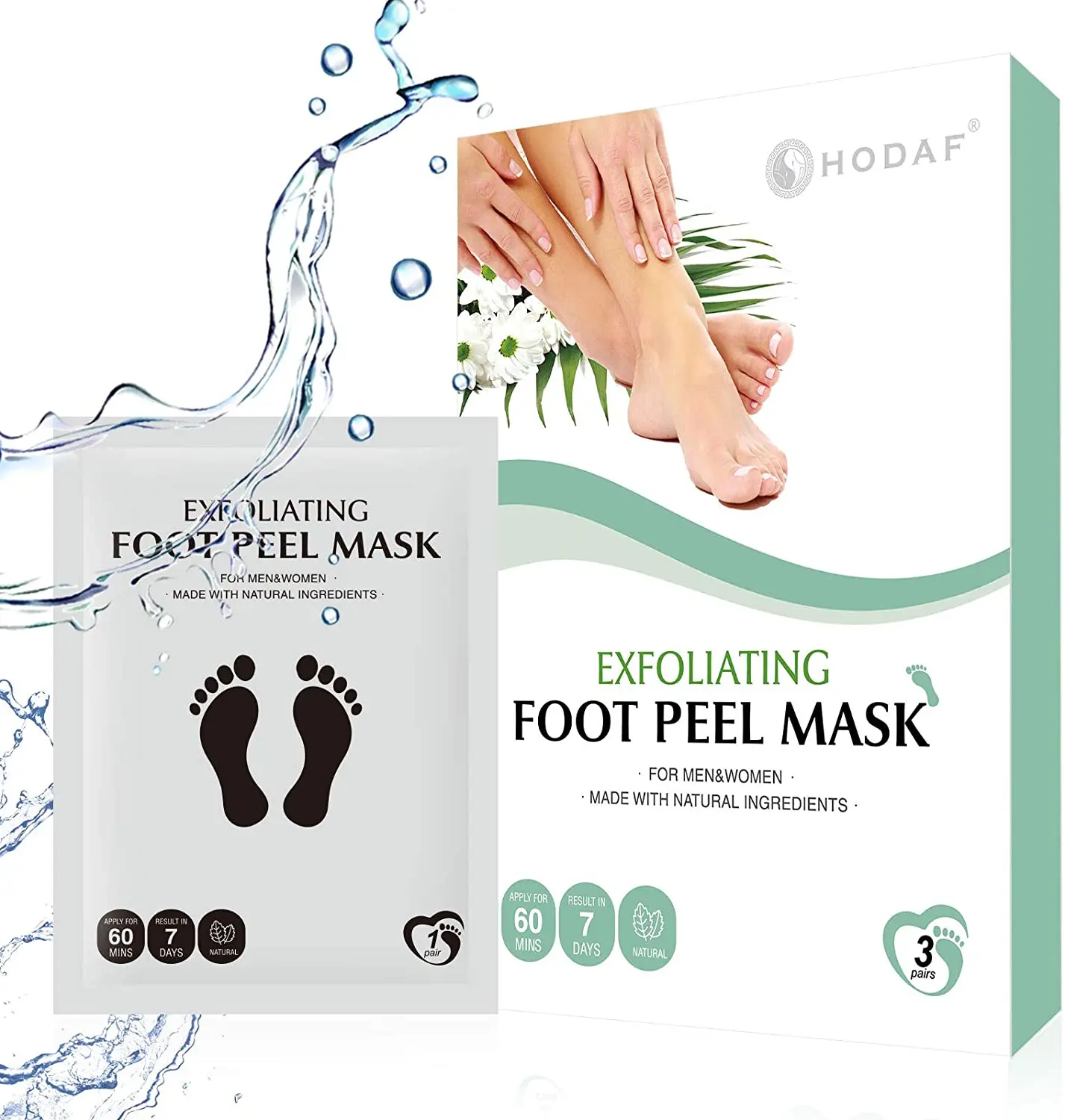 Foot peeling mask For Cracked Heels Dead Skin & Calluses