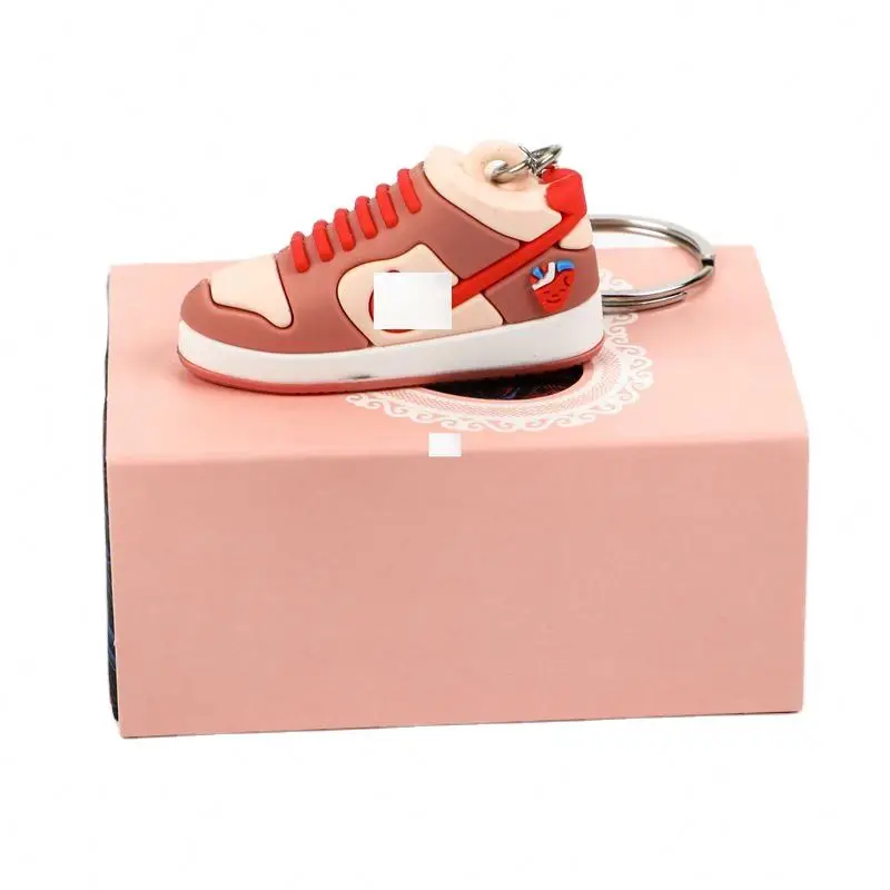 Hot Sales Mini AJ Shoes 3D Air AJ PVC Key Chain 3D Mini NK Sneakers pointe shoe keychain