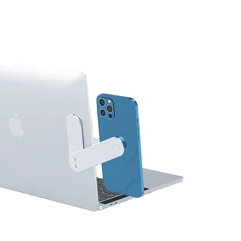 Mobile Accessories Computer Expansion Metal Foldable Laptop Side Stand Phone Holder Magnetic Mount For PC extension