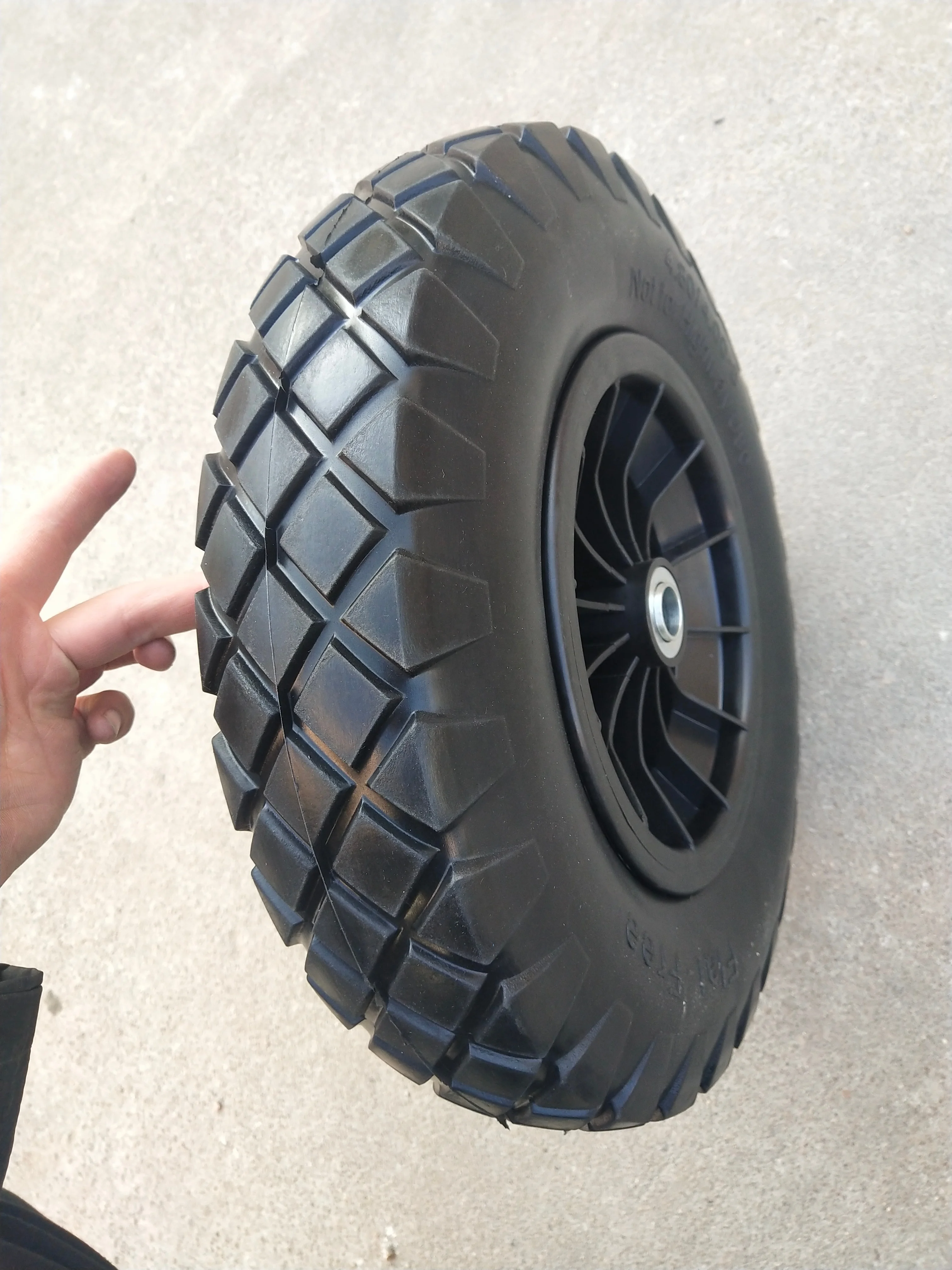 16 Inch 4.80/4.00-8 Heavy Load Wheelbarrow Wheel For Agriculture Hand Truck Factory Pu Foam Trolley Wheel