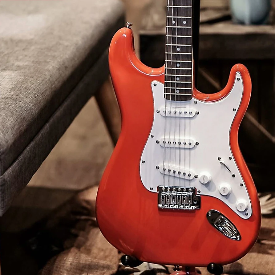  Amuky дешевые китайские Заказные OEM DIY Stratocast наборы электрогитары Strat купить оптом онлайн ST