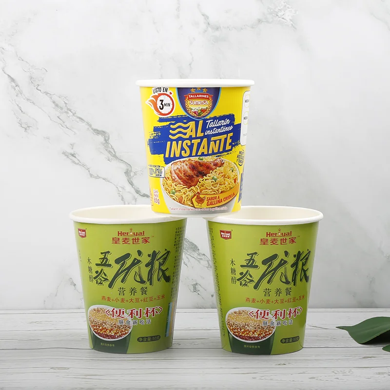Custom Double Wall Noodle Paper Cups for Food