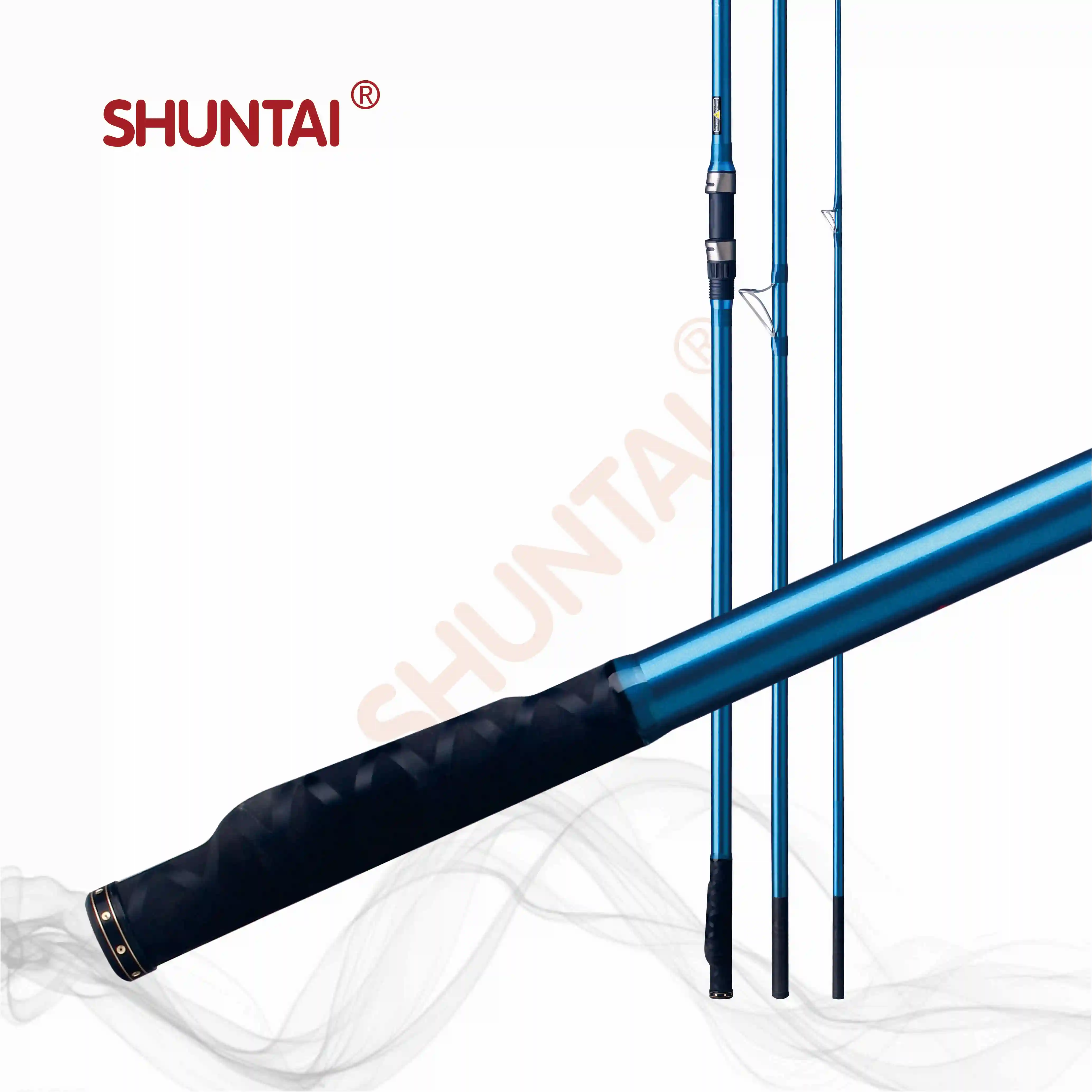 SHUNTAI Рыболовные снасти/BCSF250-4503/удочка для серфинга/4 5 м/3 секции/сверхбыстрое действие/100% 30 т Карбон