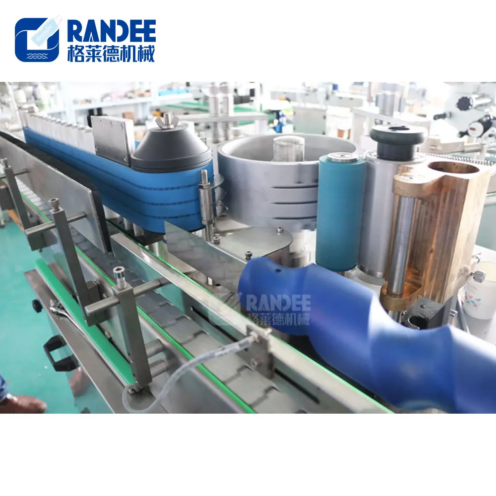 Automatic beer round glass bottle with water proof paper label cold wet glue labeling machine for beverage industry