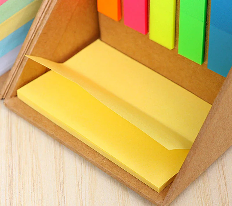 Bview Art Multicolor Memo Cube Sticky Notes Set With 2 Stimulating Card For Students Back to School