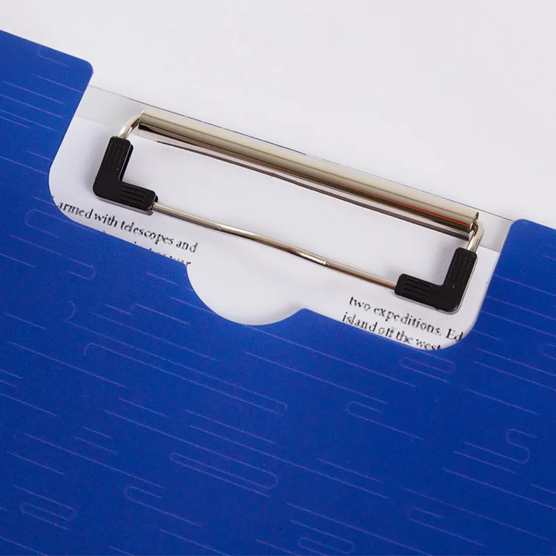 Custom Printed Logo PP Clip Board A4 Folder Plastic Clipboard With Elastic Band