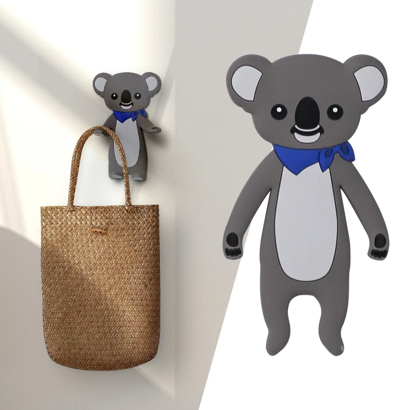 Creative sticky animal hooks (6 models) Removeable Trackless Self-adhesive animal hooks