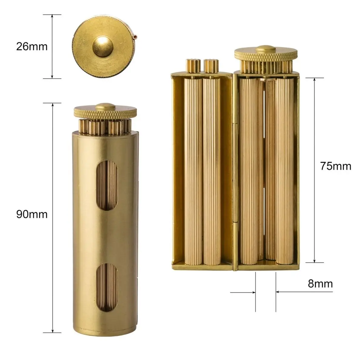 Vintage Cigarette Roller, Brass Cigarette Rolling Machine,Joint Roller Machine fits 70MM Paper Luxurious Tobacco Roller r