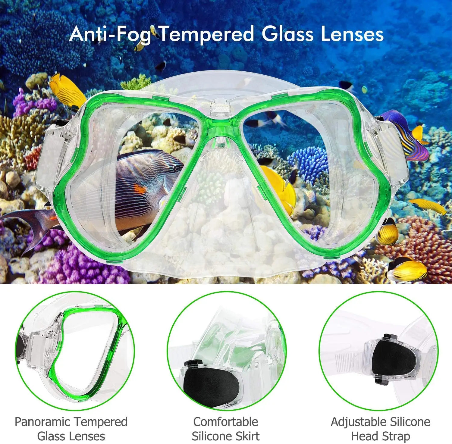 Factory Newest Anti-Leak Dry Snorkel Scuba Diving Mask Set Snorkel Set For Kids