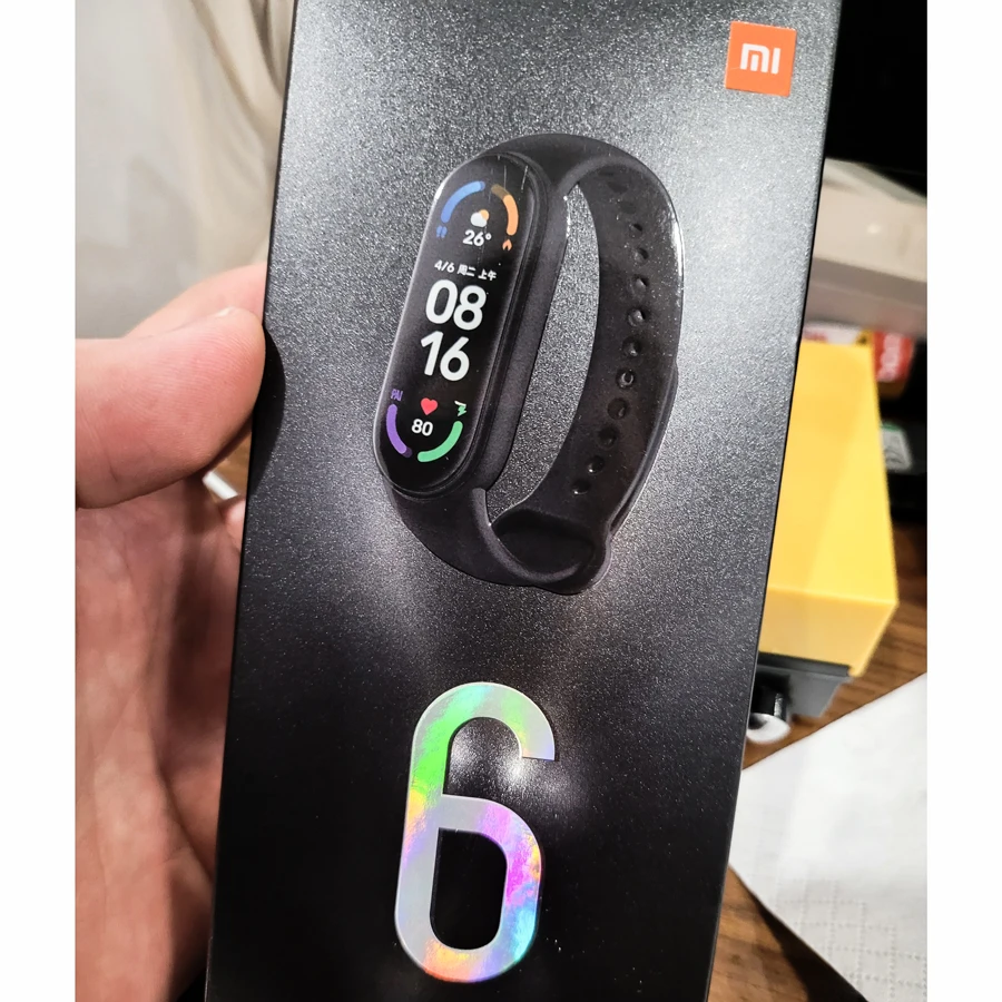 Глобальная версия Xiaomi Mi оригинальный MiBand 6 экран браслет пульсометр Фитнес Спортивный Браслет