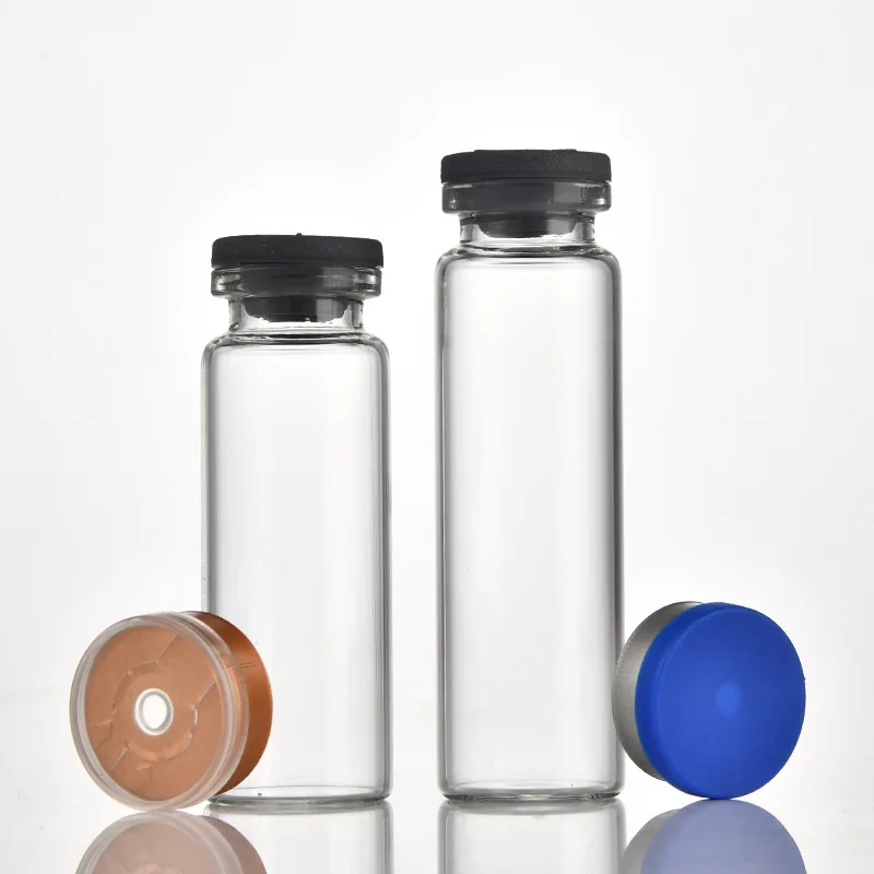 22mm cartridge penicillin bottle cap 5ml6ml8ml10ml12ml17ml 20ml25ml30ml transparent glass test tube bottle oral liquid packaging