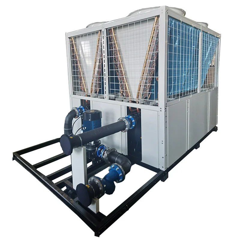 Good Quality Factory Directly Dry Cleaning Chiller Machine 300KW 100HP Scroll Compressor Chiller With Water Pump