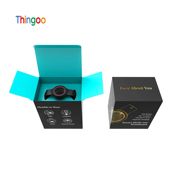 Thingoo B10 bluetooth low energy sos button sound alarm wristband tracker panic button