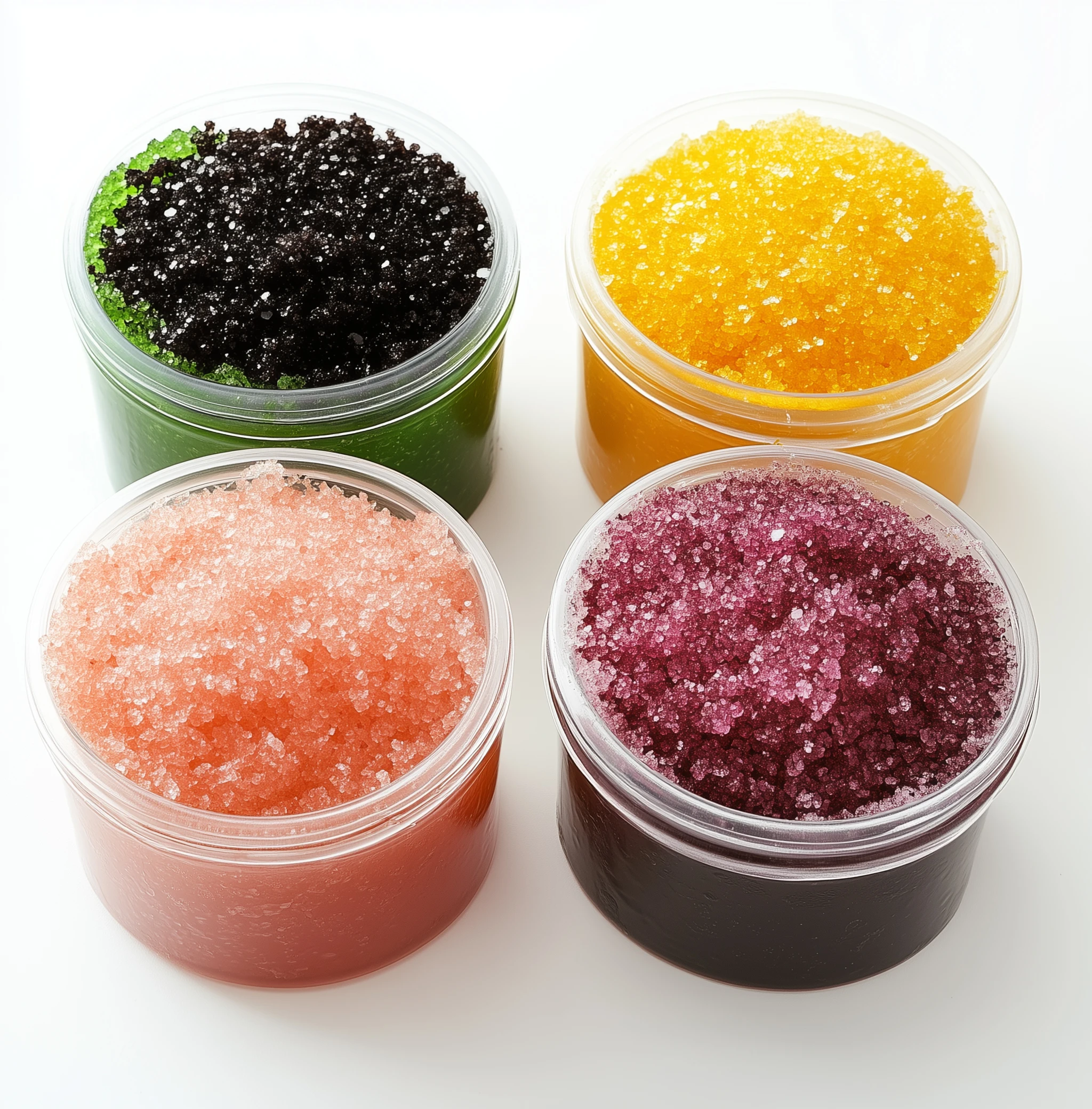 Organic Coconut Milk and Sea Salt Body Scrubs Exfoliating Moisturizing Coffee Body Scrub Mineral Mud  Face Use