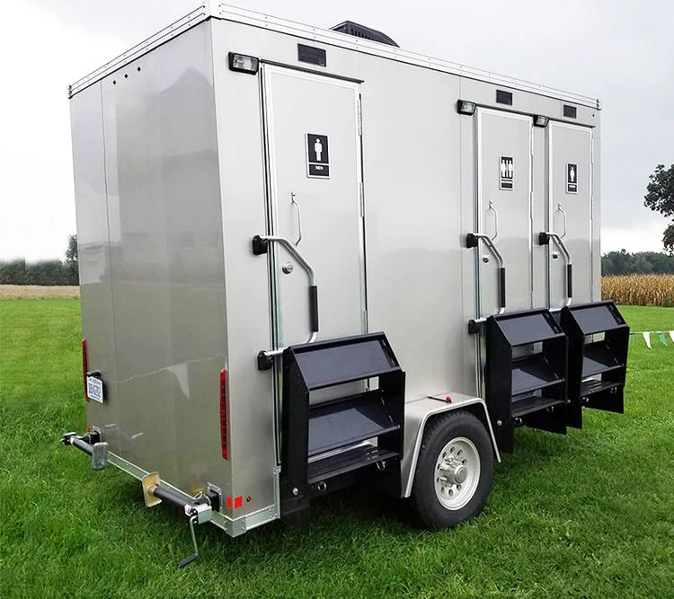 Portable Toilets Camping Mobile Toilet Trailer Manufacturers Luxury Portable Bathroom Restroom Outdoor Customized Modern 1200kg