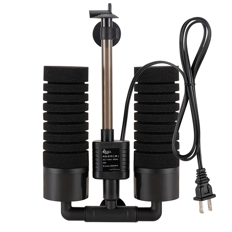 AQQA Electric Power Sponge Aquarium Filter Bio Ceramic Media Balls Filter For Aquarium Fish Tank