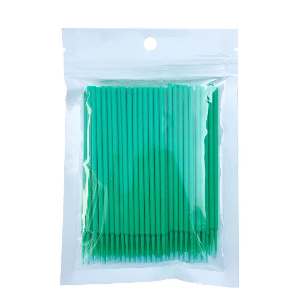 Disposable eyelash extension microbrush 100 pcs Lash cleaner Mini micro Brush wholesale bulk vendor