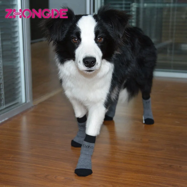 Custom cute paw non slip pet dog & cat socks