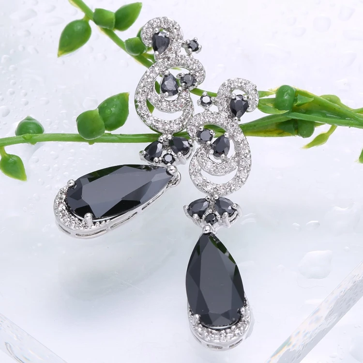  Серьги из циркония деревянные серьги