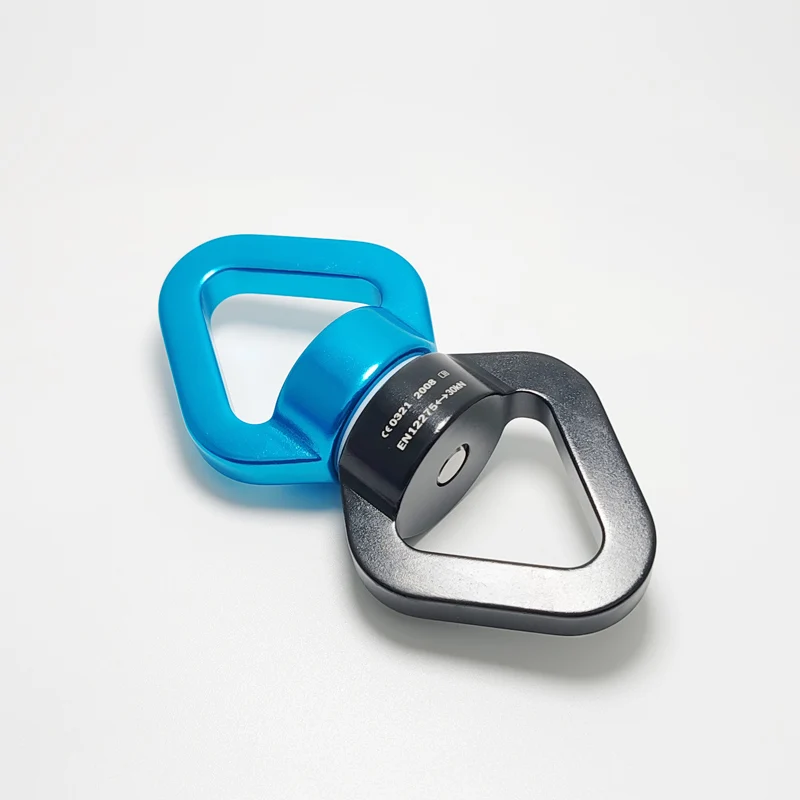 30KN Rock climbing outdoor aerial yoga hammock Swing Swivel Rotary connector cardan ring video Wiya spin ring