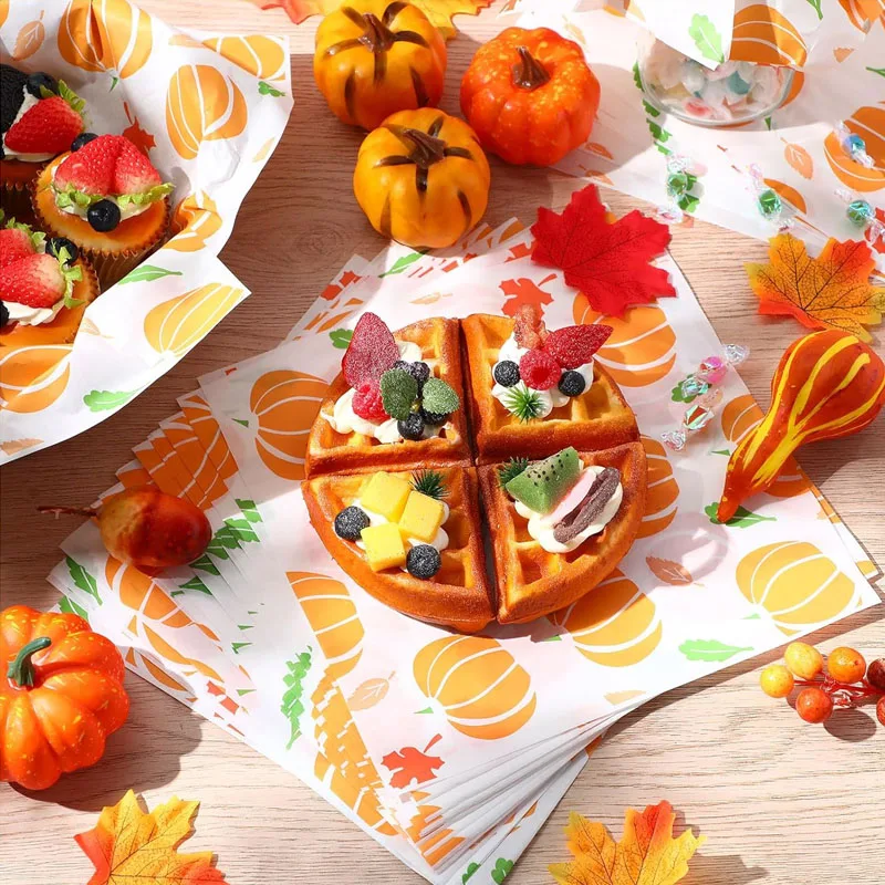 Disposable natural paper liner non-stick disposable custom printed waterproof kraft greaseproof paper food grade