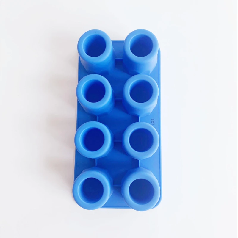 BPA бесплатная силиконовая форма для льда «Выстрел Стекло Форма для льда пищевой 4 полости выстрел стекла поднос кубика льда для виски и коктейлей