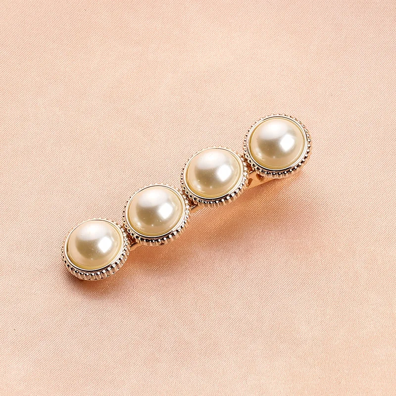 Manufacturer Handmade Pearls Hair Pins Crown Hair Clips for Women and Girls