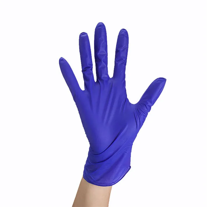 Nitrile Glovees Powder Free Navy Blue 100 Pcs Box Disposable Glovees Disposable Nitrile Gloves