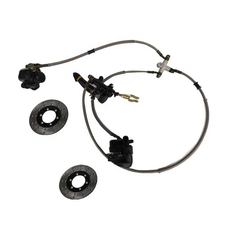 ATV Big Bull Four-Wheel ATV Modification Accessories Rear Foot Brake Pump One Drag Two Hydraulic Disc Brake Brake