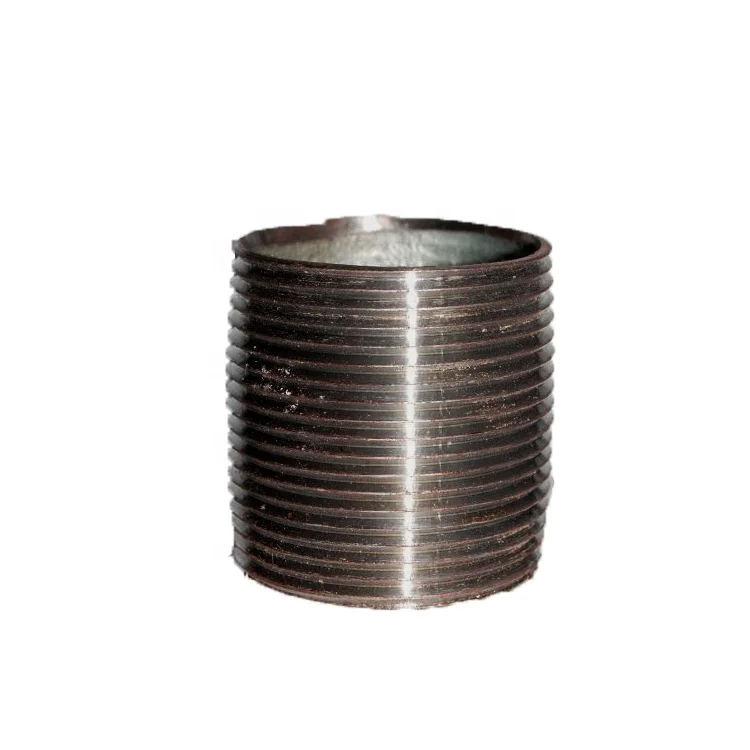 High Quality Galvanized And Black Steel Male Thread Gi Pipe Nipple For Sale