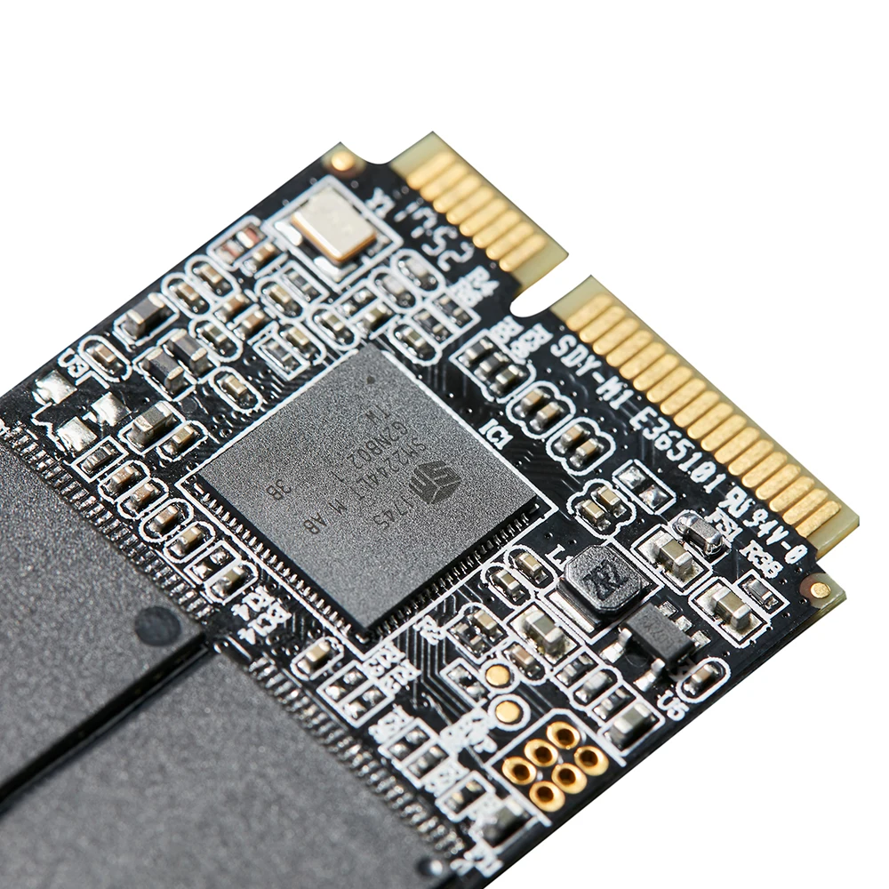 Kingspec msata Mini PCI-e экспресс-карта SATAII MLC SSD 120 ГБ mSATA половина размера ssd