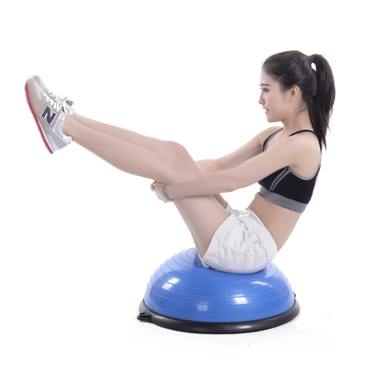 2021 идеальный 46 см тренировочный Тренажер Для Фитнеса Йоги с полумячом и балансиром, тренировочное оборудование для тренажерного зала