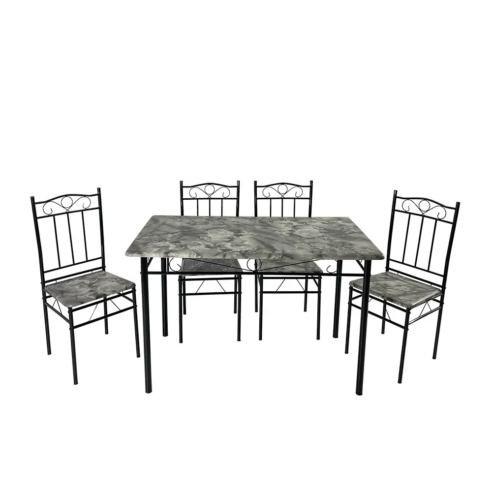 2021 новый цвет дешевые DS-024P современный деревянистый обеденный стол набор 5 шт. стиль мебель для