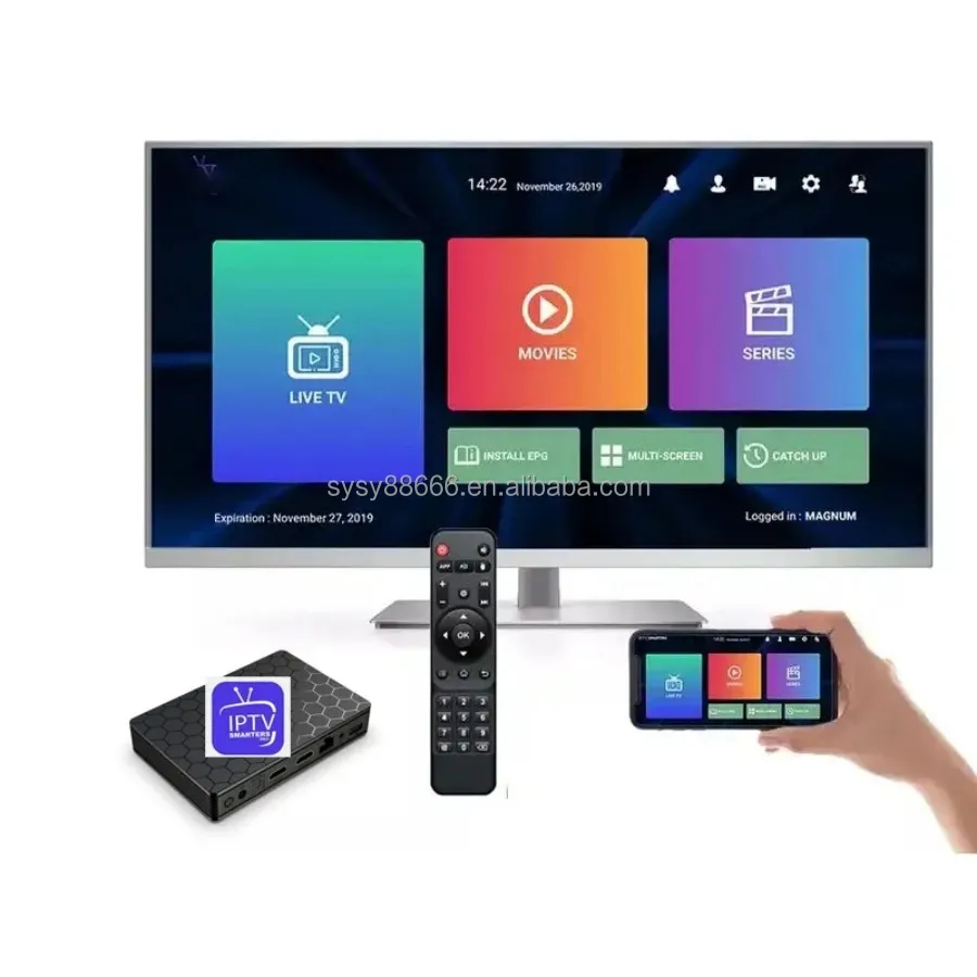 ТВ приставка IP Tv EX YU Spain Finland Africa France UK Norway Netherlands German Dutch M3U шведская коробка Android