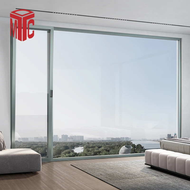 Black Aluminum Alloy Frame for Windows and Doors Louver Curtain Type Metal Windows Design in China